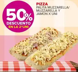 Carrefour Pizza palita muzzarella/ muzzarella y jamon oferta