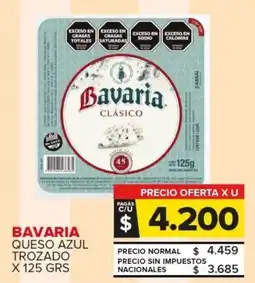 Carrefour Bavaria queso azul trozado oferta