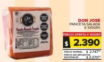 Carrefour Don jose panceta salada oferta