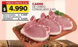 Carrefour Carre de cerdo congelado oferta
