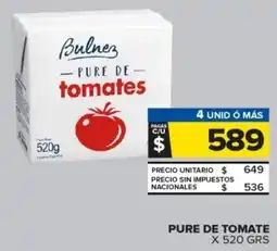 Carrefour Pure de tomate oferta