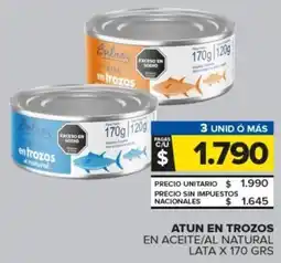Carrefour Atun en trozos en aceite / al natural lata oferta