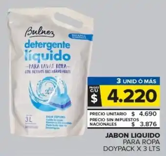 Carrefour Jabon liquido para ropa doypack oferta