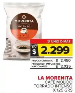 Carrefour La morenita cafe molido torrado intenso oferta