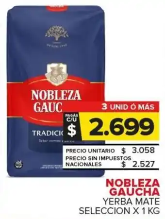 Carrefour Nobleza gaucha yerba mate seleccion oferta