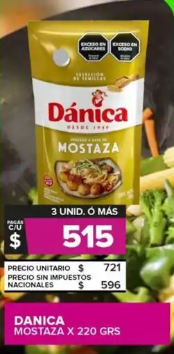 Carrefour Danica mostaza oferta