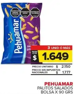 Carrefour Pehuamar palitos salados bolsa oferta