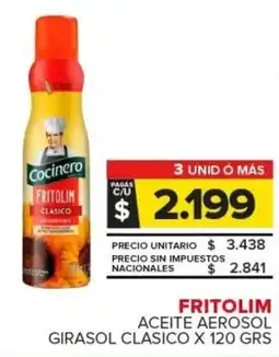 Carrefour Fritolim aceite aerosol girasol clasico oferta