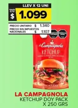 Carrefour La campagnola ketchup doy pack oferta