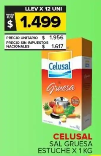 Carrefour Celusal sal gruesa estuche oferta