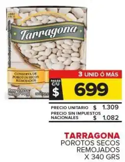 Carrefour Tarragona porotos secos remojados oferta