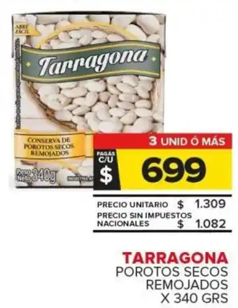 Carrefour Tarragona porotos secos remojados oferta