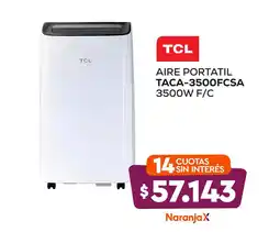 Bringeri TCL Aire portatil taca-3500fcsa 3500w f/c oferta