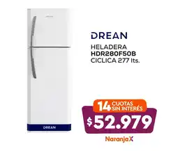 Bringeri Drean heladera hdr280f50b ciclica oferta