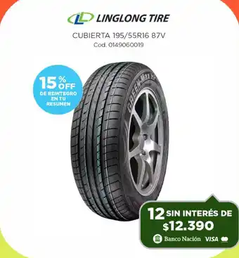 Casa Silvia Llinglong tire cubierta 195/55r16 87v oferta