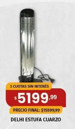 Maxi Ofertas Delhi estufa cuarzo oferta