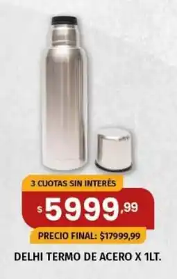 Maxi Ofertas Delhi termo de acero oferta