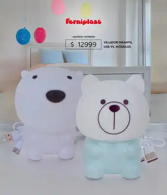 Ferniplast Velador infantil usb vs. modelos oferta