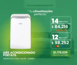 Previsora del Paraná Aire acondicionado portatil 3000kcal/h frio calor surrey oferta