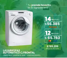 Previsora del Paraná Lavarropas automatico c/frontal l18012 8kg 1200rpm ee aaa longvie oferta