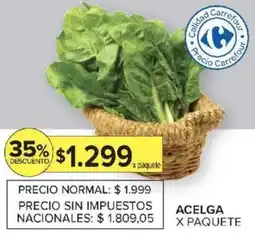 Carrefour Market Acelga oferta