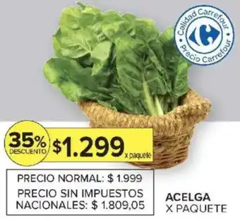 Carrefour Market Acelga oferta