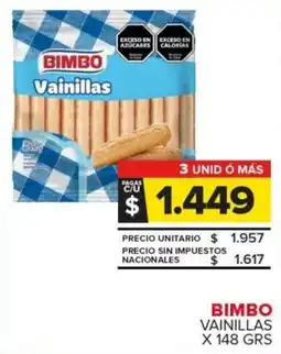 Carrefour Bimbo vainillas oferta