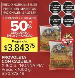 Carrefour Market Nonna pia provoleta con cazuela oferta
