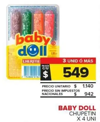 Carrefour Baby doll chupetin oferta