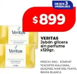 Supermayorista Vital Veritas jabón glicera sin perfume oferta