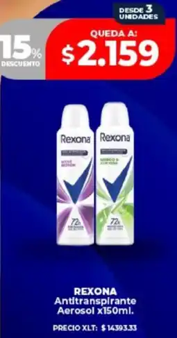 Supermayorista Vital Rexona antitranspirante aerosol oferta