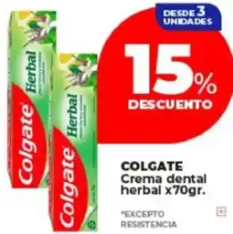 Supermayorista Vital Colgate crema dental herbal oferta