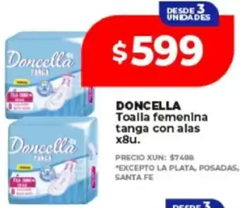 Supermayorista Vital Doncella toalla femenina tanga con alas oferta