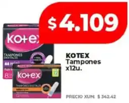 Supermayorista Vital Kotex tampones oferta