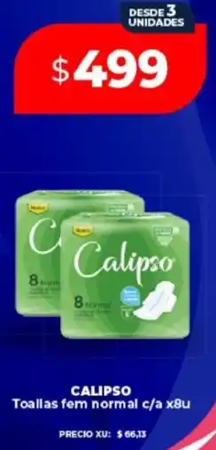 Supermayorista Vital Calipso toallas fem normal oferta
