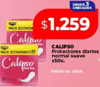 Supermayorista Vital Calipso protectores diarios normal suave oferta