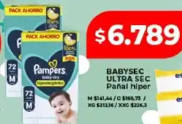 Supermayorista Vital Babysec ultra sec pañal hiper oferta