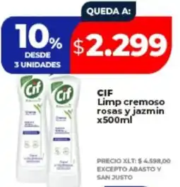 Supermayorista Vital Cif limp cremoso rosas y jazmin oferta