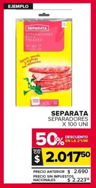 Carrefour Separata separadores oferta