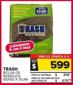 Carrefour Trash bolsa de residuos 45 x 60 oferta