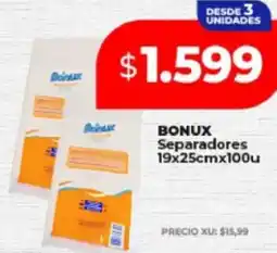 Supermayorista Vital Bonux separadores oferta