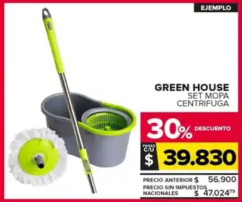 Carrefour Green house set mopa centrifuga oferta
