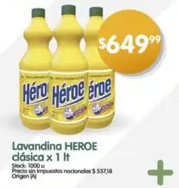 Supermercados Buenos Días Lavandina heroe clásica oferta