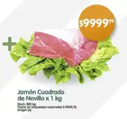 Supermercados Buenos Días Jamón Cuadrado de Novillo oferta