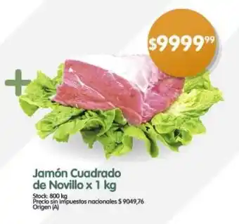 Supermercados Buenos Días Jamón Cuadrado de Novillo oferta