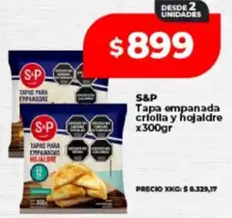 Supermayorista Vital S&p tapa empanada criolla y hojaldre oferta