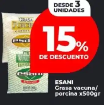 Supermayorista Vital Esani grasa vacuna/ porcina oferta