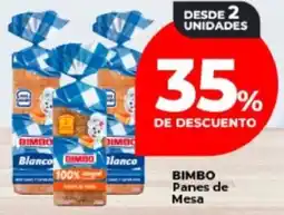 Supermayorista Vital Bimbo panes de mesa oferta