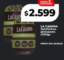 Supermayorista Vital La casona salchichon primaver oferta