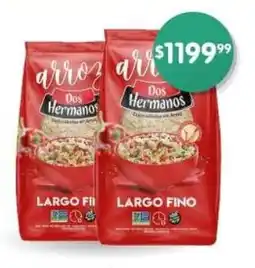 Supermercados Buenos Días Arroz largo fino DOS HERMANOS oferta